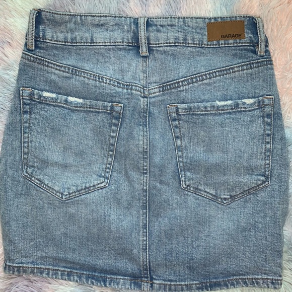 🥀 SOLD Garage Light Wash Denim Skirt - Picture 2 of 5